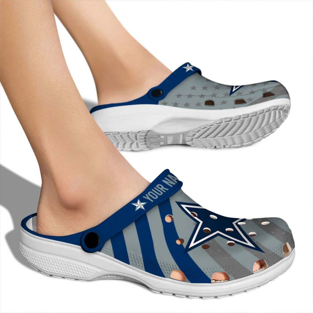 Customized Dallas Cowboys Star-Spangled Graphic ClogTVC1801152 - Image 2