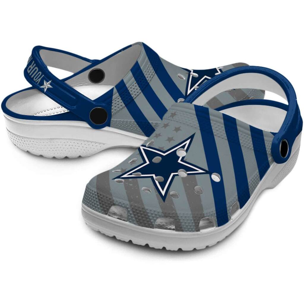 Customized Dallas Cowboys Star-Spangled Graphic ClogTVC1801152 - Image 3