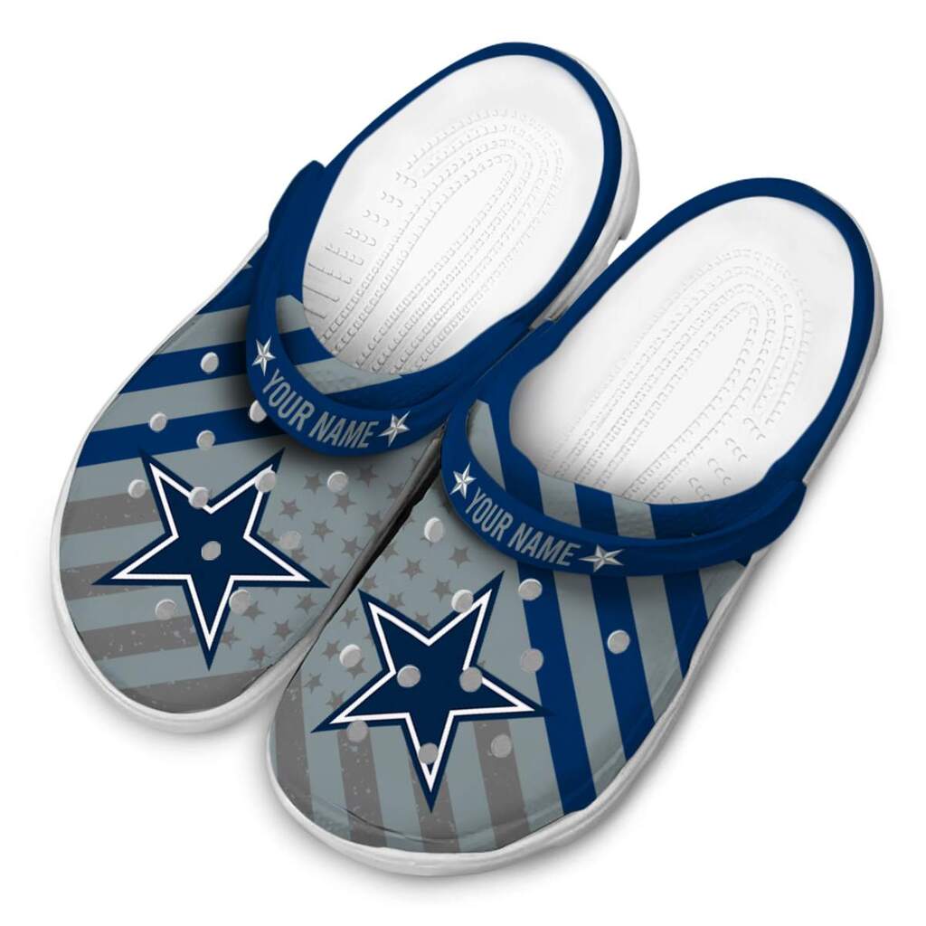 Customized Dallas Cowboys Star-Spangled Graphic ClogTVC1801152 - Image 4