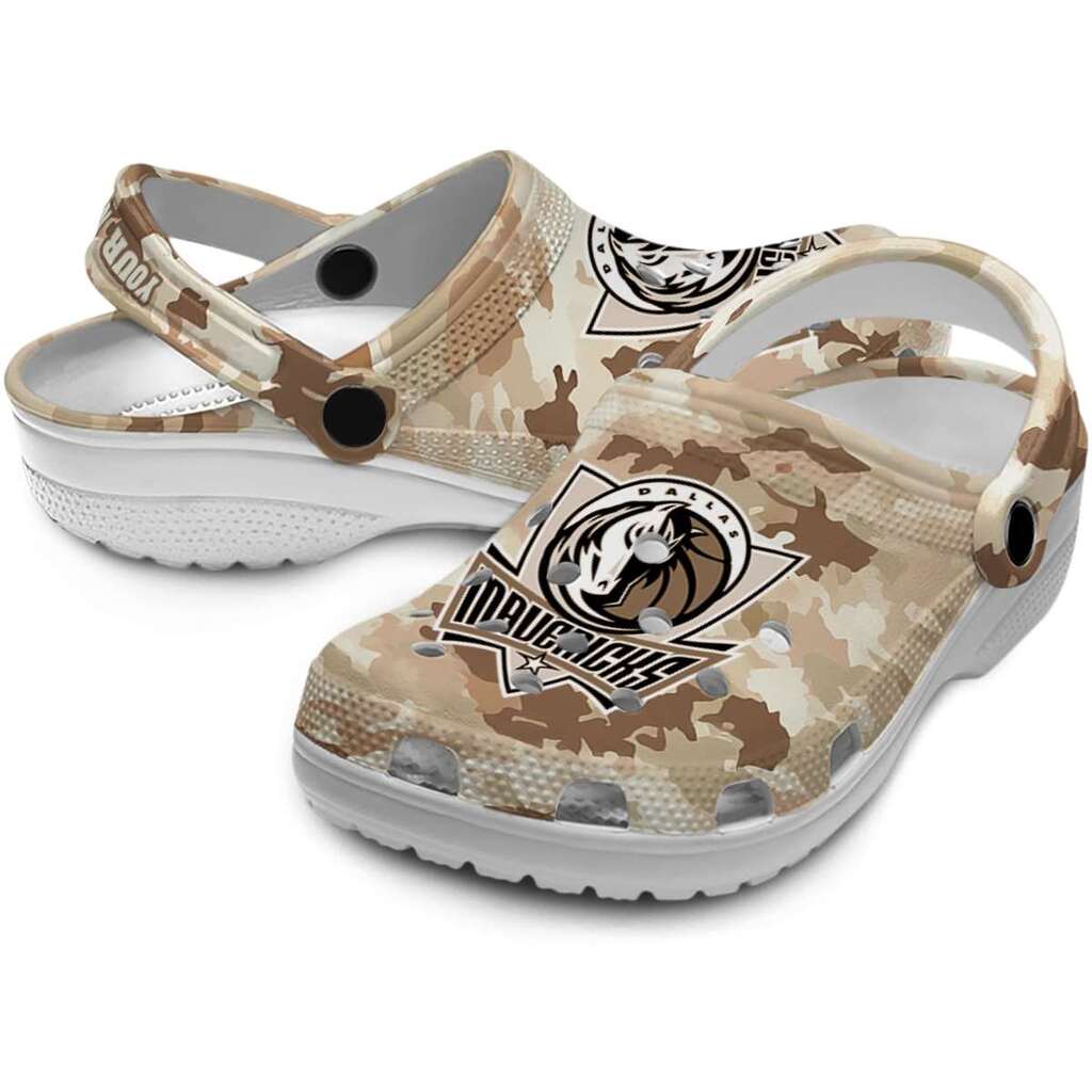 Customized Dallas Mavericks Desert Camo ClogTVC1801682 - Image 3