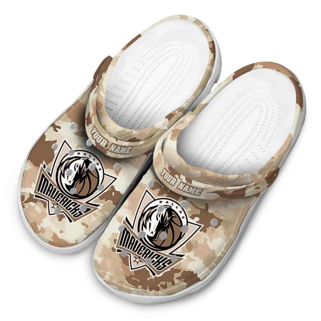 Customized Dallas Mavericks Desert Camo ClogTVC1801682 - Image 4