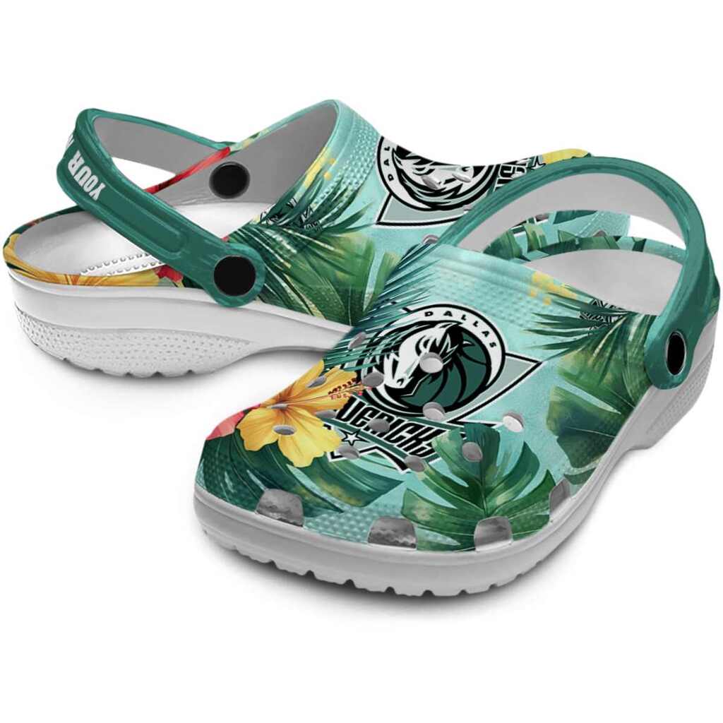 Customized Dallas Mavericks Tropical Vibes ClogTVC1801683 - Image 3