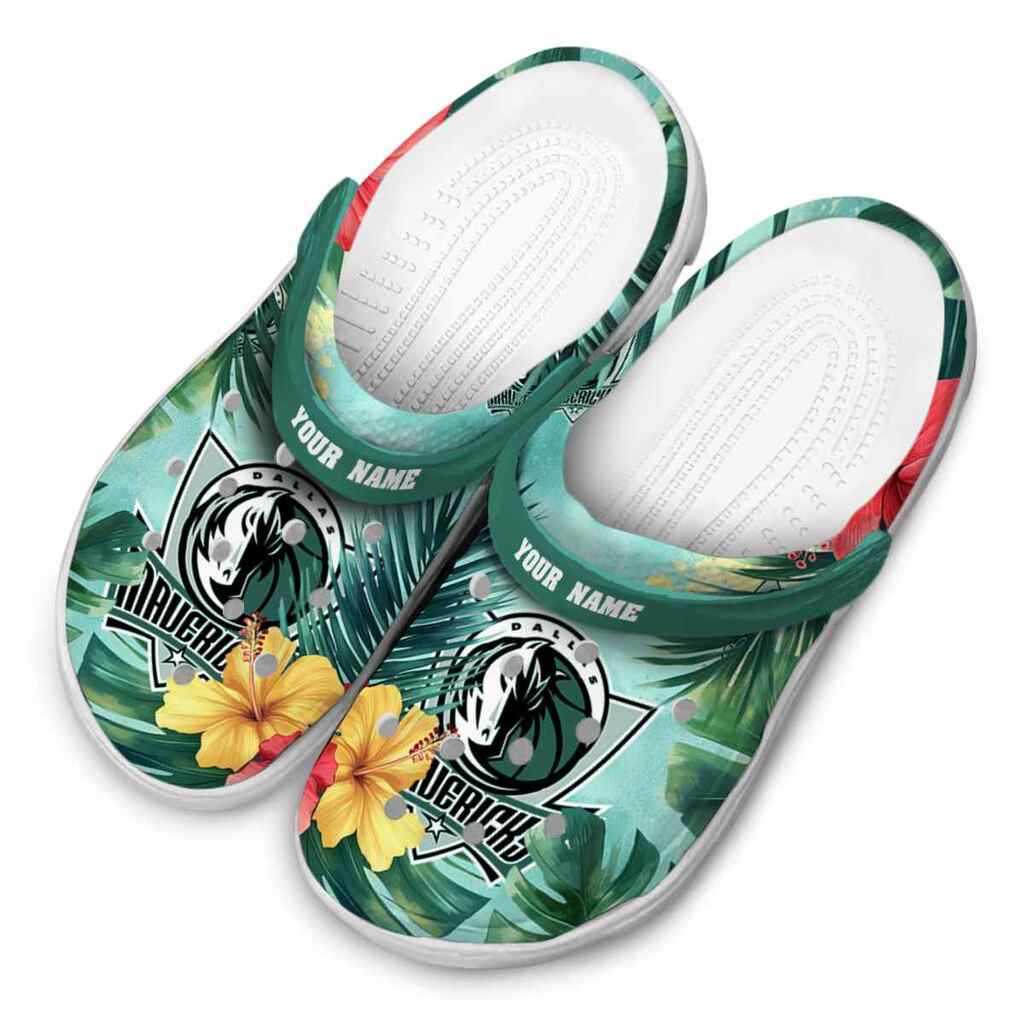 Customized Dallas Mavericks Tropical Vibes ClogTVC1801683 - Image 4