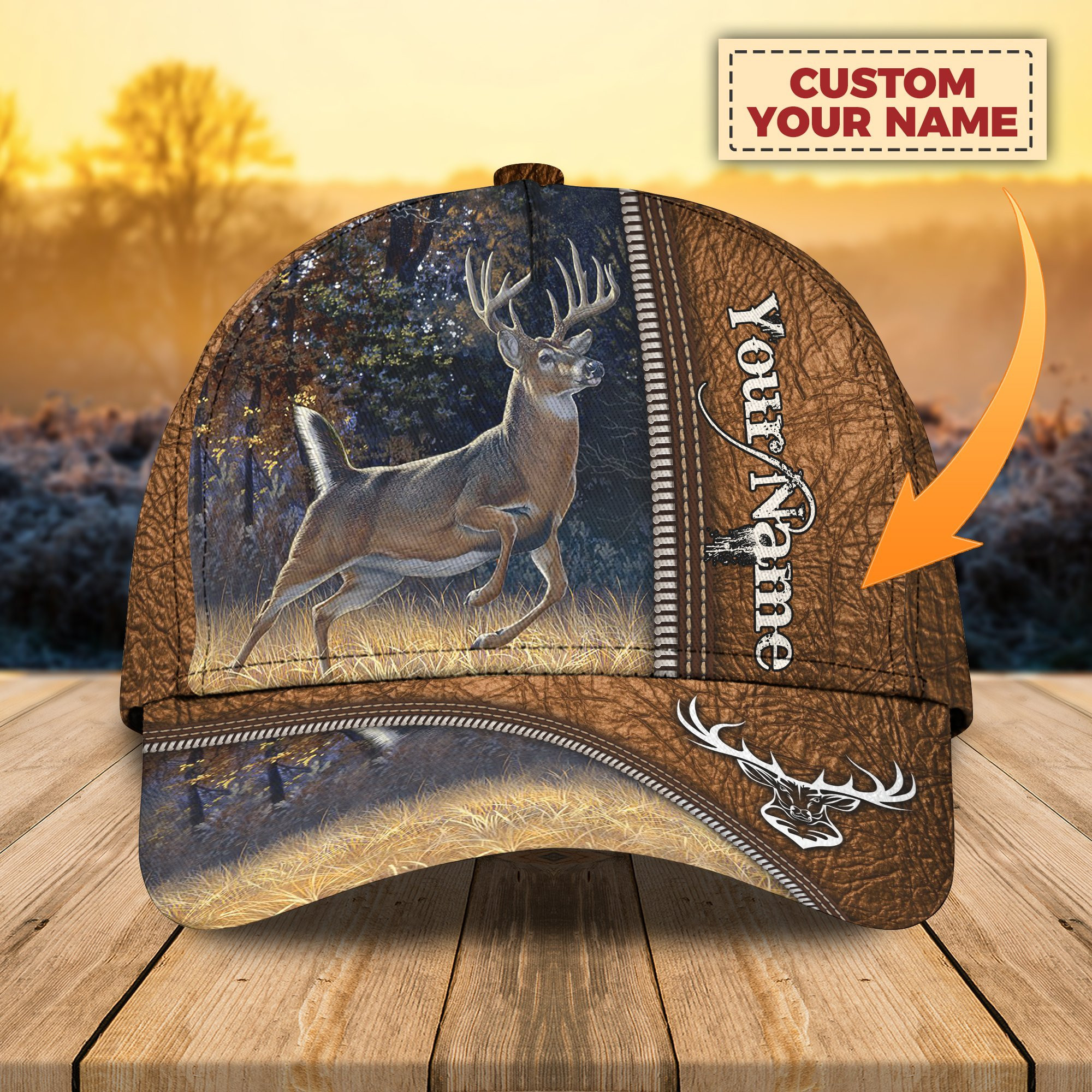 Customized Deer Hunter Hat Unique Baseball Caps Gifts For Deer Hunters Trucker Hats Custom Hats Gifts For Men & Women