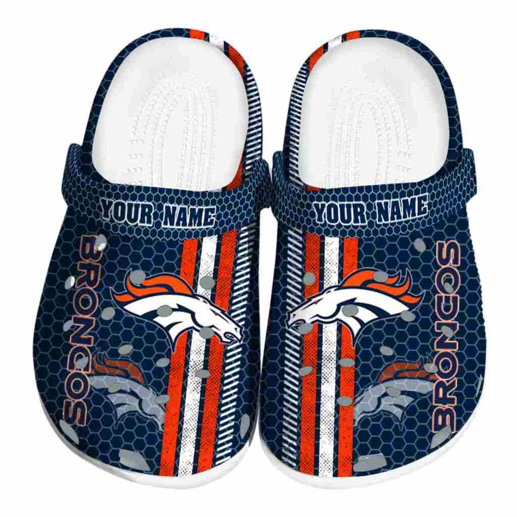 Customized Denver Broncos Contrasting Stripes ClogTVC180104