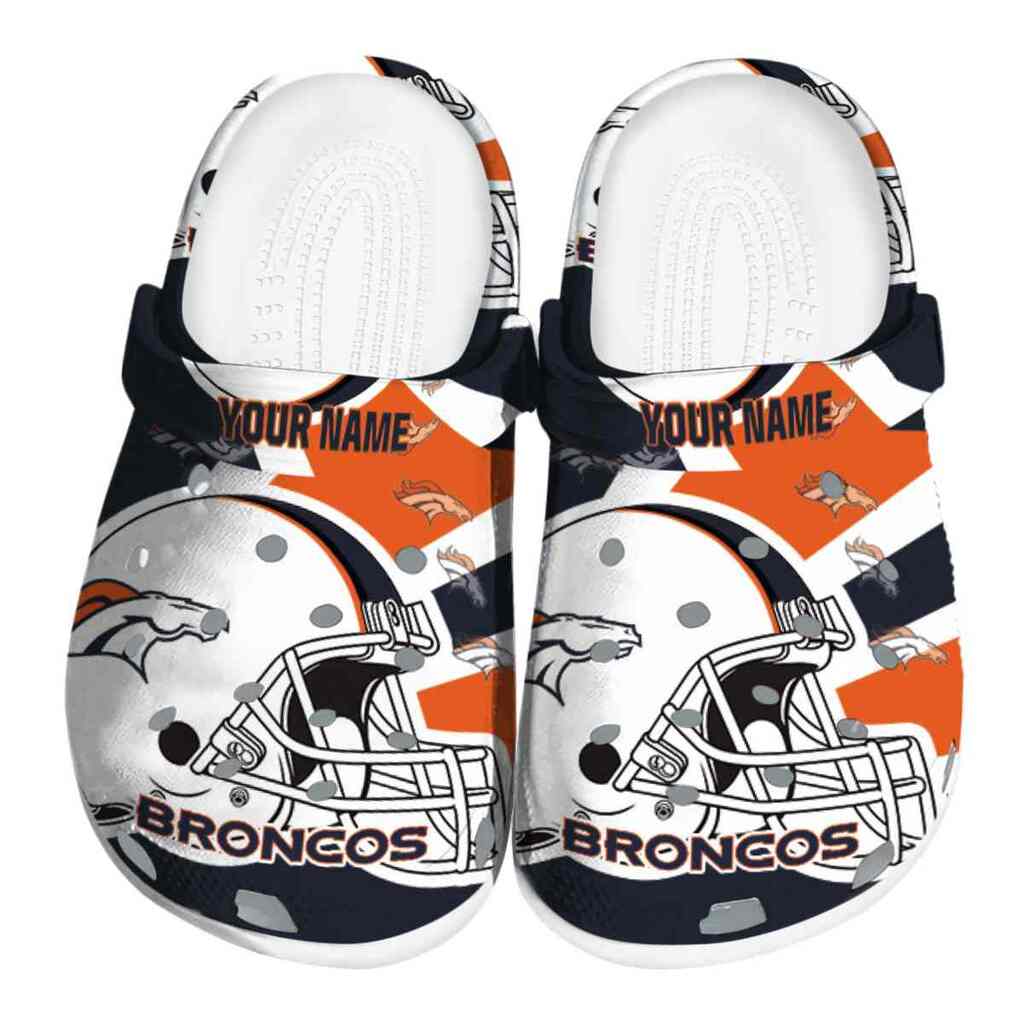 Customized Denver Broncos Football Helmet ClogTVC180104