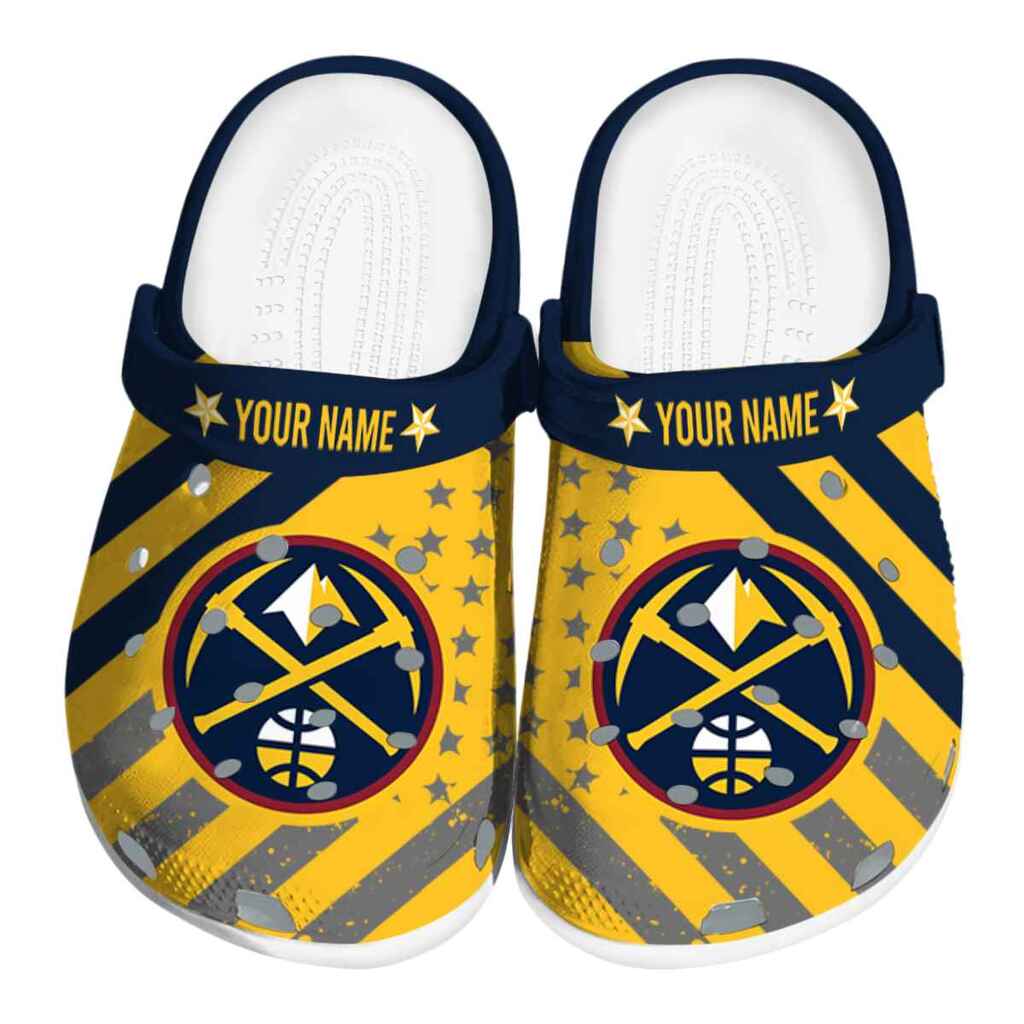 Customized Denver Nuggets Star-Spangled Graphic ClogTVC1801683