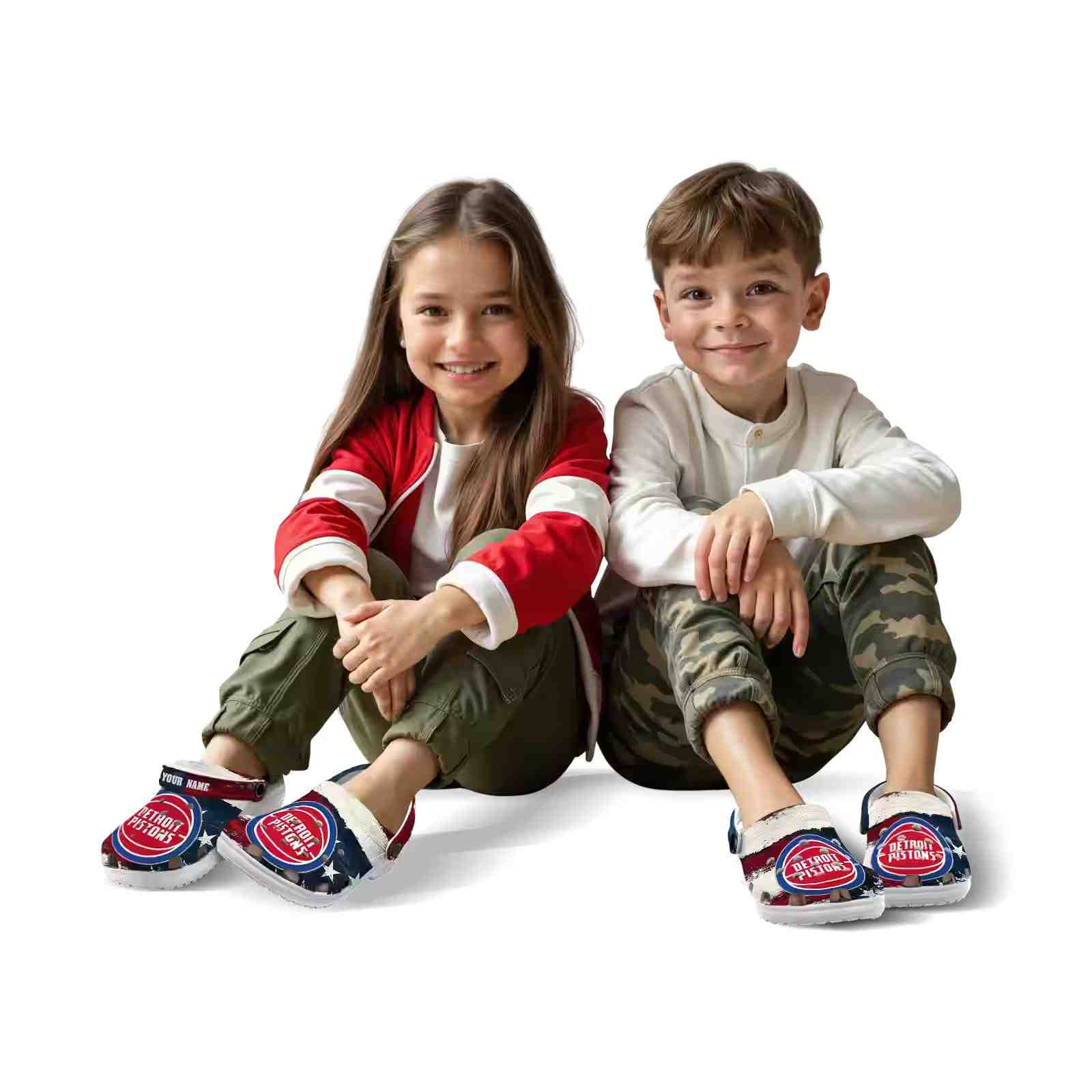 Customized Detroit Pistons Patriotic Stripes ClogTVC1801683 - Image 8