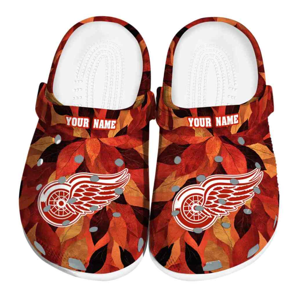 Customized Detroit Red Wings Autumn Leaves ClogTVC1801888