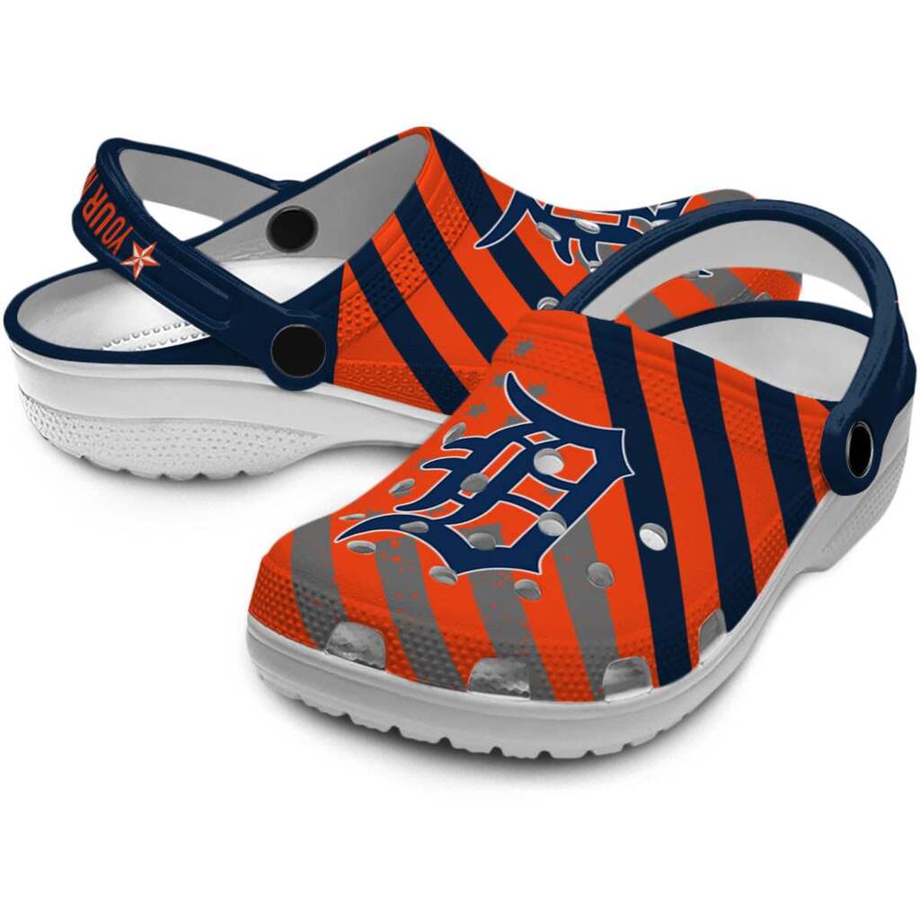 Customized Detroit Tigers Star-Spangled Graphic ClogTVC1801989 - Image 3