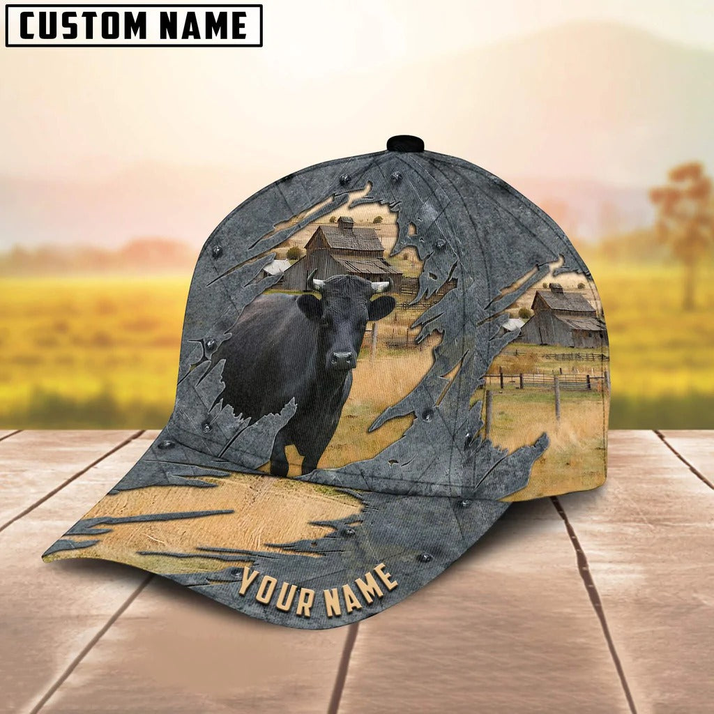 Customized Dexter Cap Hat For Men Women, Baseball Dexter Cap, Classic Cap 3D Cow Print Trucker Hats Custom Hats Gifts For Men & Women