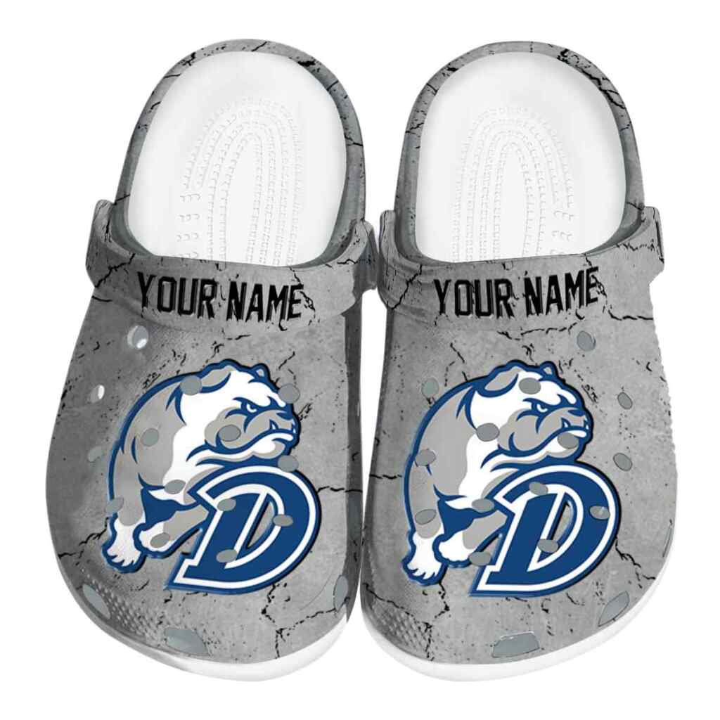 Customized Drake Bulldogs Cracked Texture ClogTVC1801780