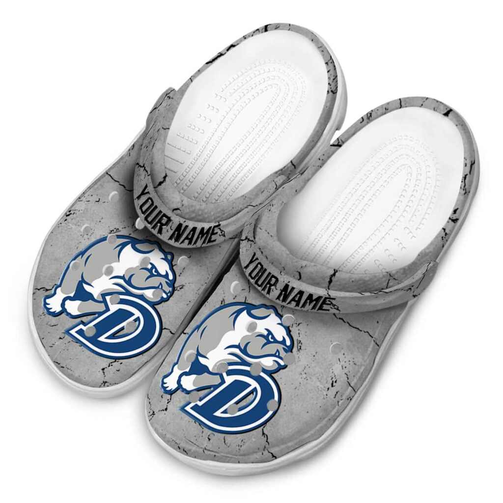 Customized Drake Bulldogs Cracked Texture ClogTVC1801780 - Image 4
