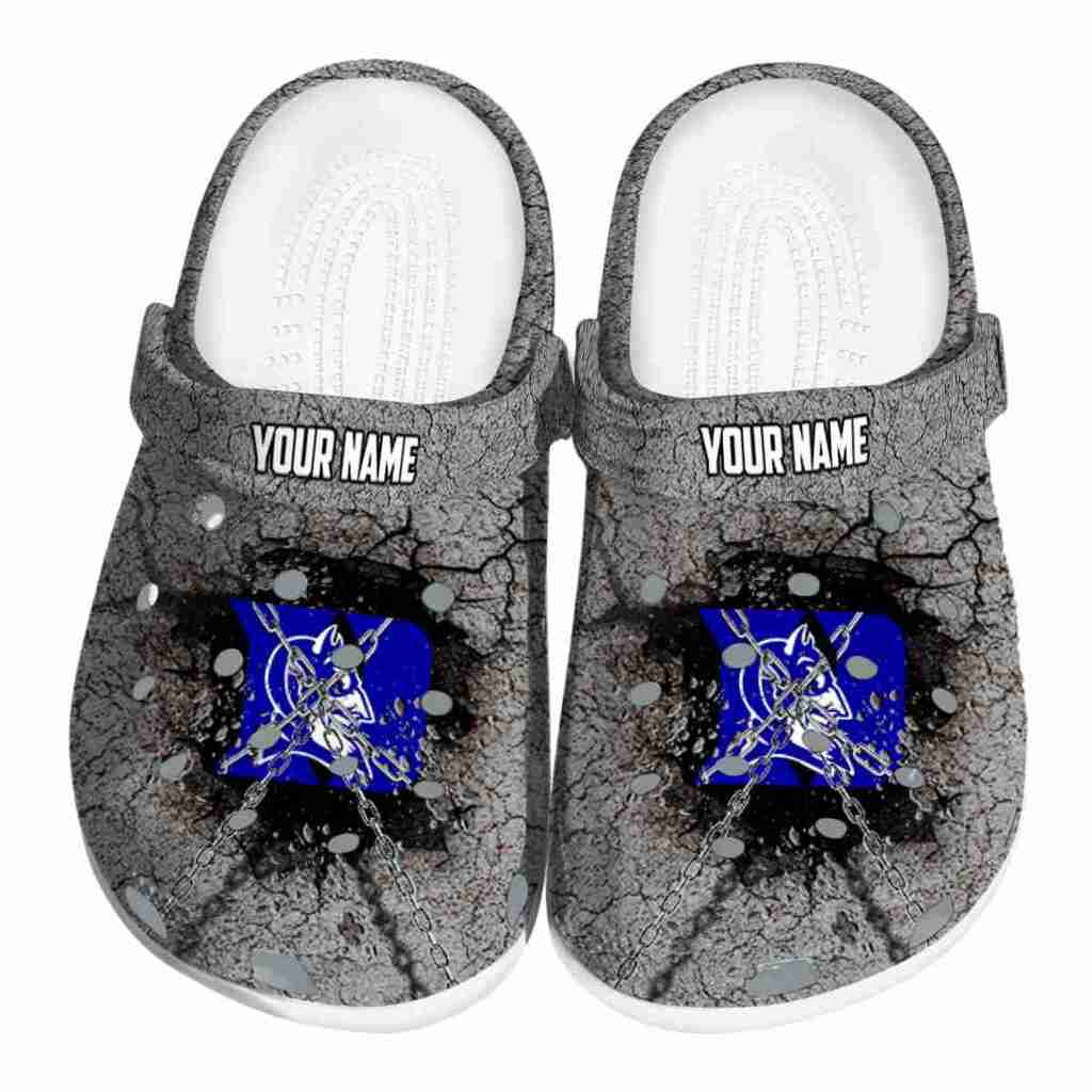 Customized Duke Blue Devils Cracked Ground Texture ClogTVC1801987