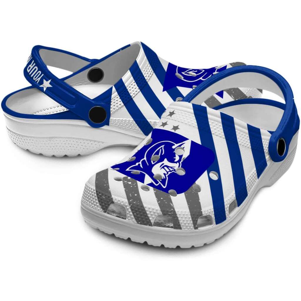 Customized Duke Blue Devils Star-Spangled Graphic ClogTVC1801988 - Image 3