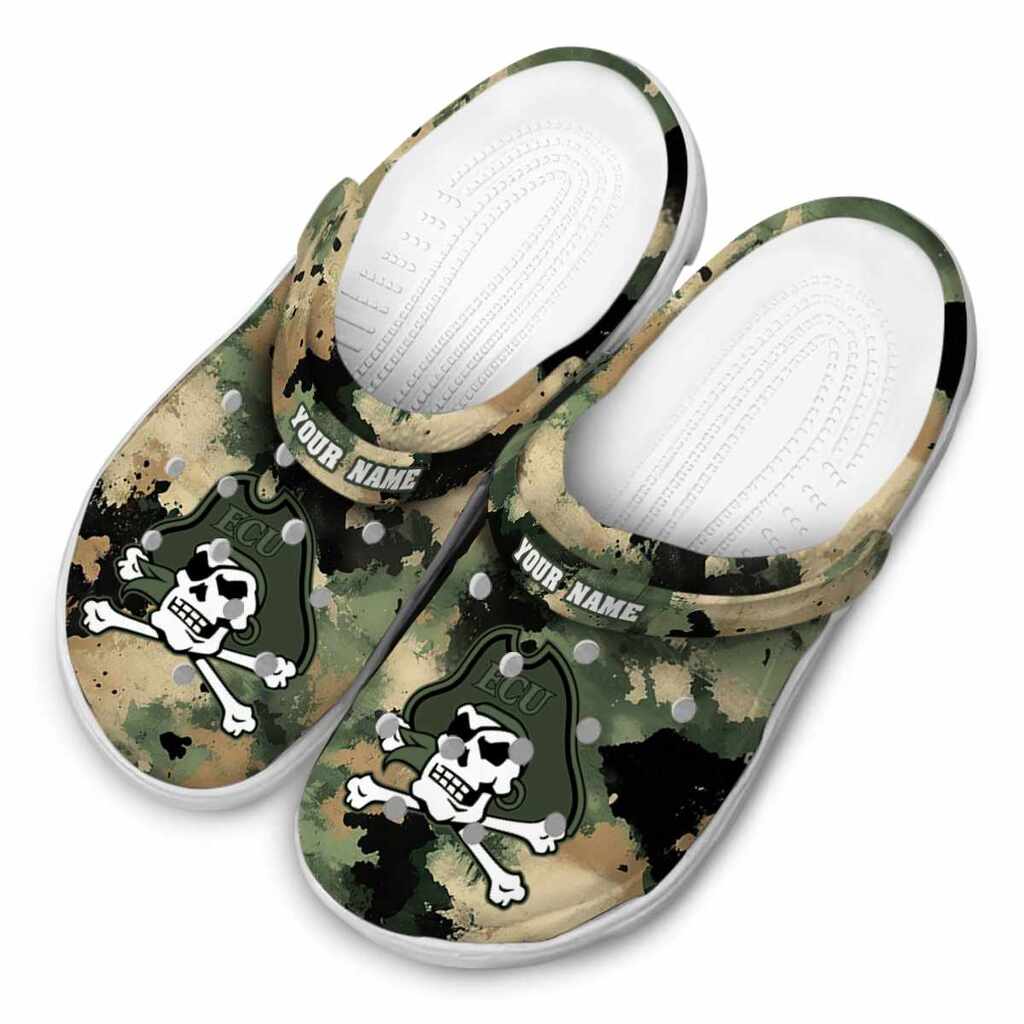 Customized East Carolina Pirates Camouflage Craze ClogTVC1801766 - Image 4
