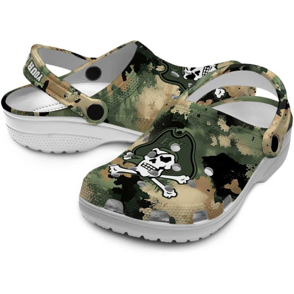 Customized East Carolina Pirates Camouflage Craze ClogTVC1801766 - Image 3