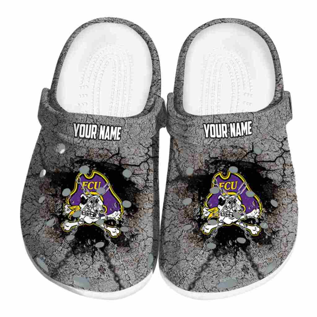 Customized East Carolina Pirates Cracked Ground Texture ClogTVC1801751