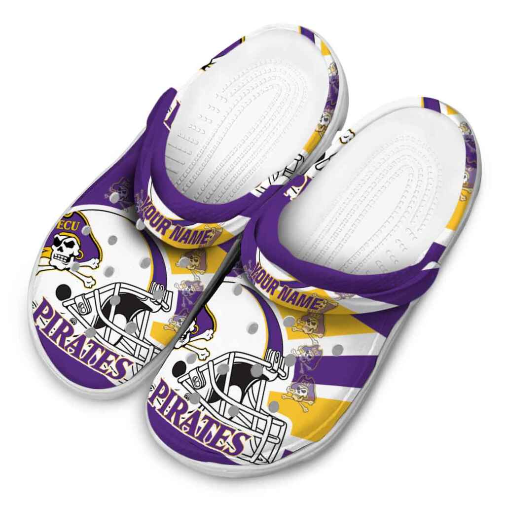 Customized East Carolina Pirates Football Helmet ClogTVC1801787 - Image 4