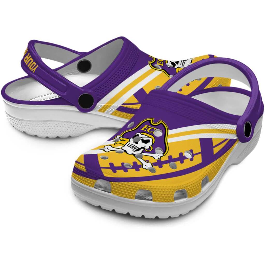 Customized East Carolina Pirates Football Motif ClogTVC1801787 - Image 3