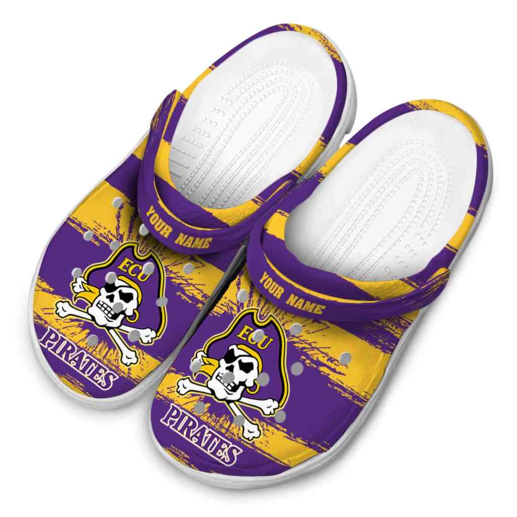 Customized East Carolina Pirates Paint Splatter Graphics ClogTVC1801722 - Image 4