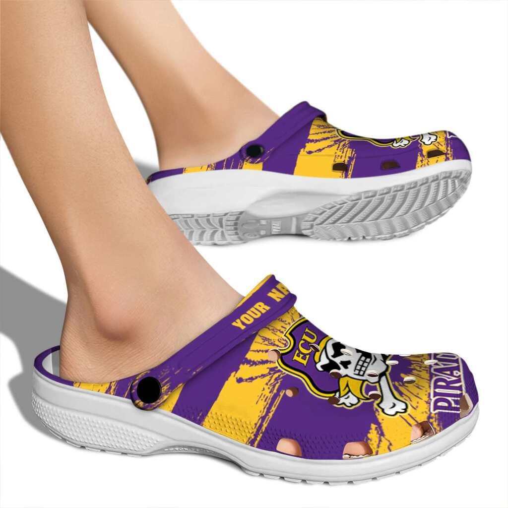 Customized East Carolina Pirates Paint Splatter Graphics ClogTVC1801722 - Image 2