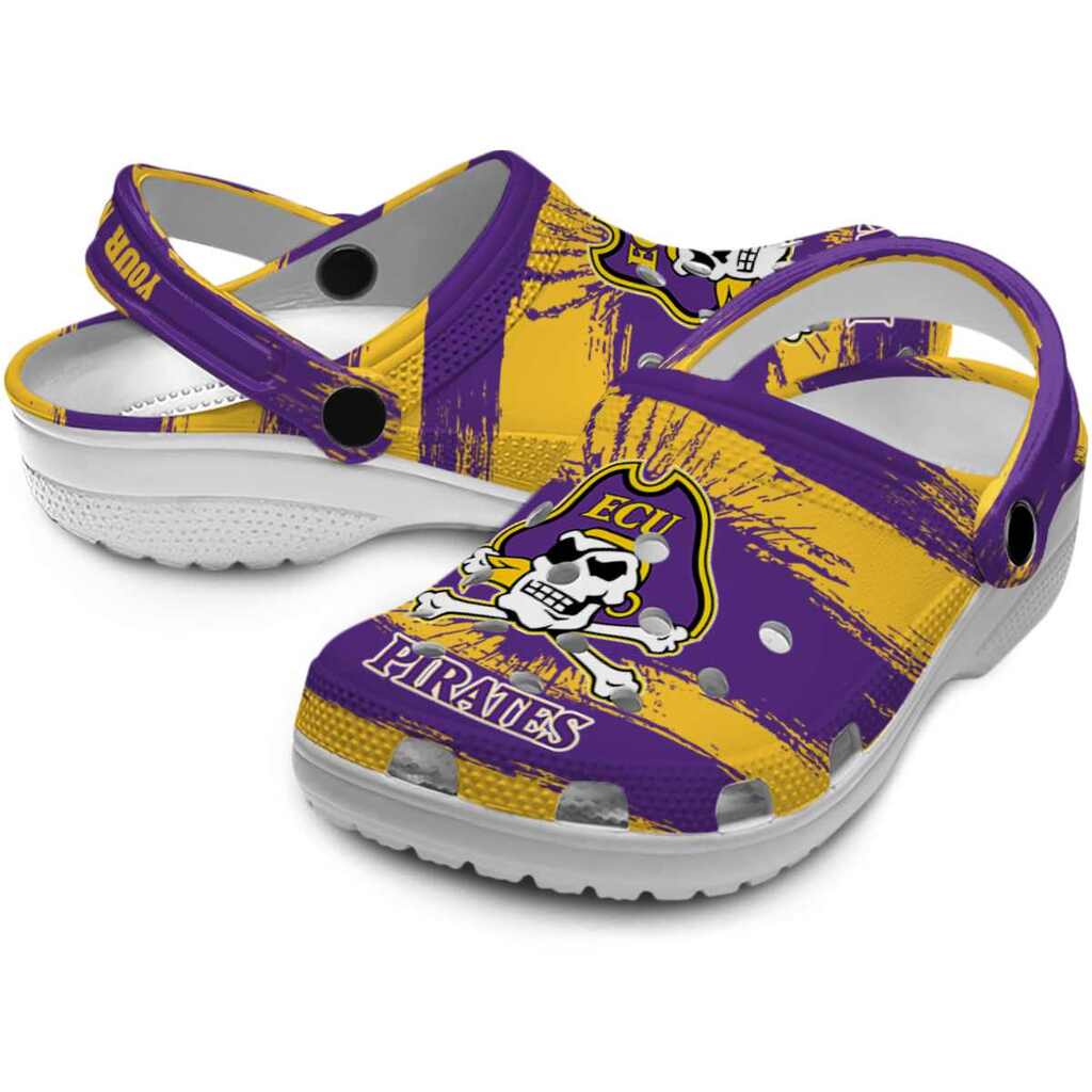 Customized East Carolina Pirates Paint Splatter Graphics ClogTVC1801722 - Image 3