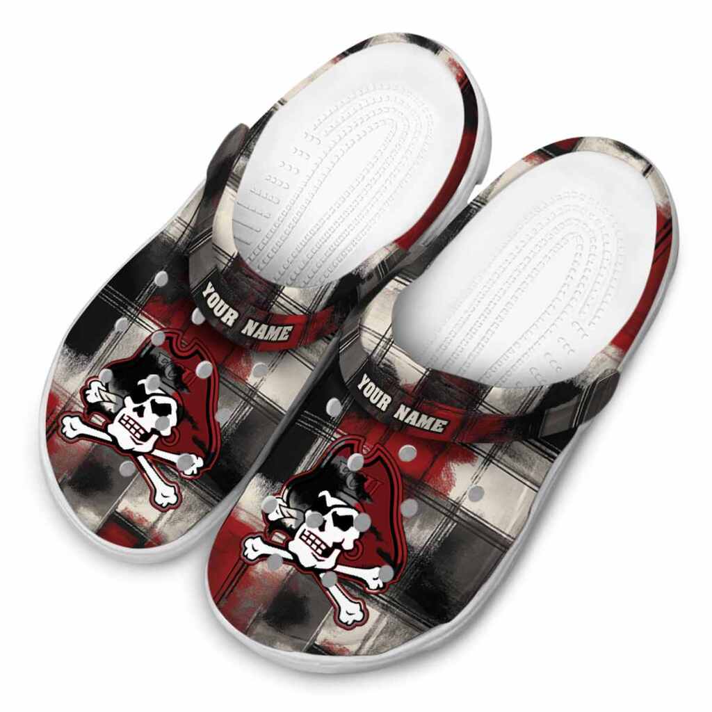 Customized East Carolina Pirates Plaid Fusion ClogTVC1801766 - Image 4