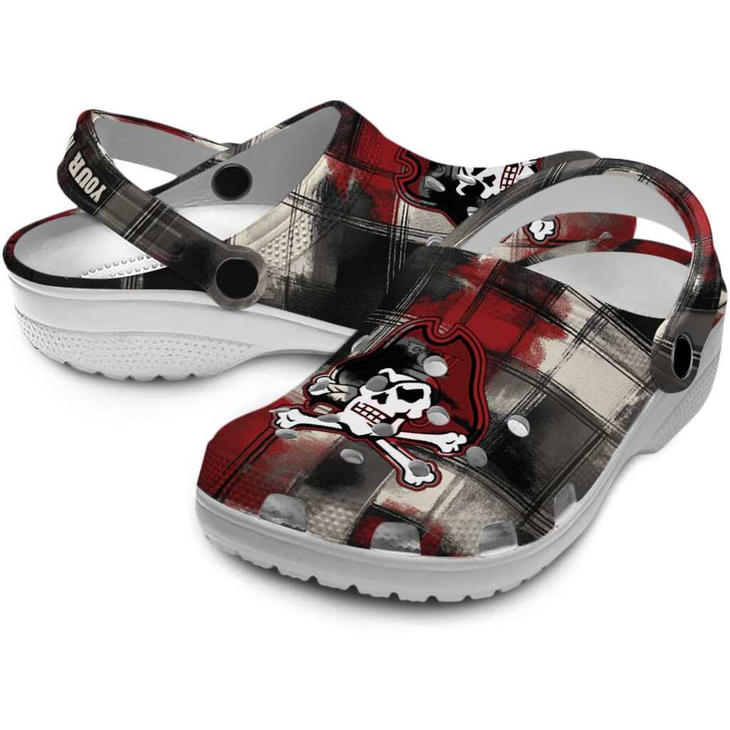 Customized East Carolina Pirates Plaid Fusion ClogTVC1801766 - Image 3