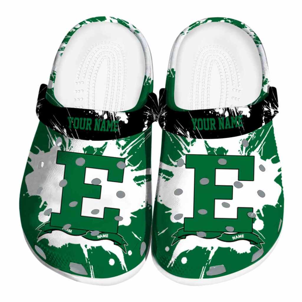 Customized Eastern Michigan Eagles Splatter Pattern ClogTVC1801722