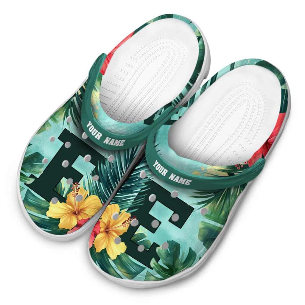 Customized Eastern Michigan Eagles Tropical Vibes ClogTVC1801767 - Image 4