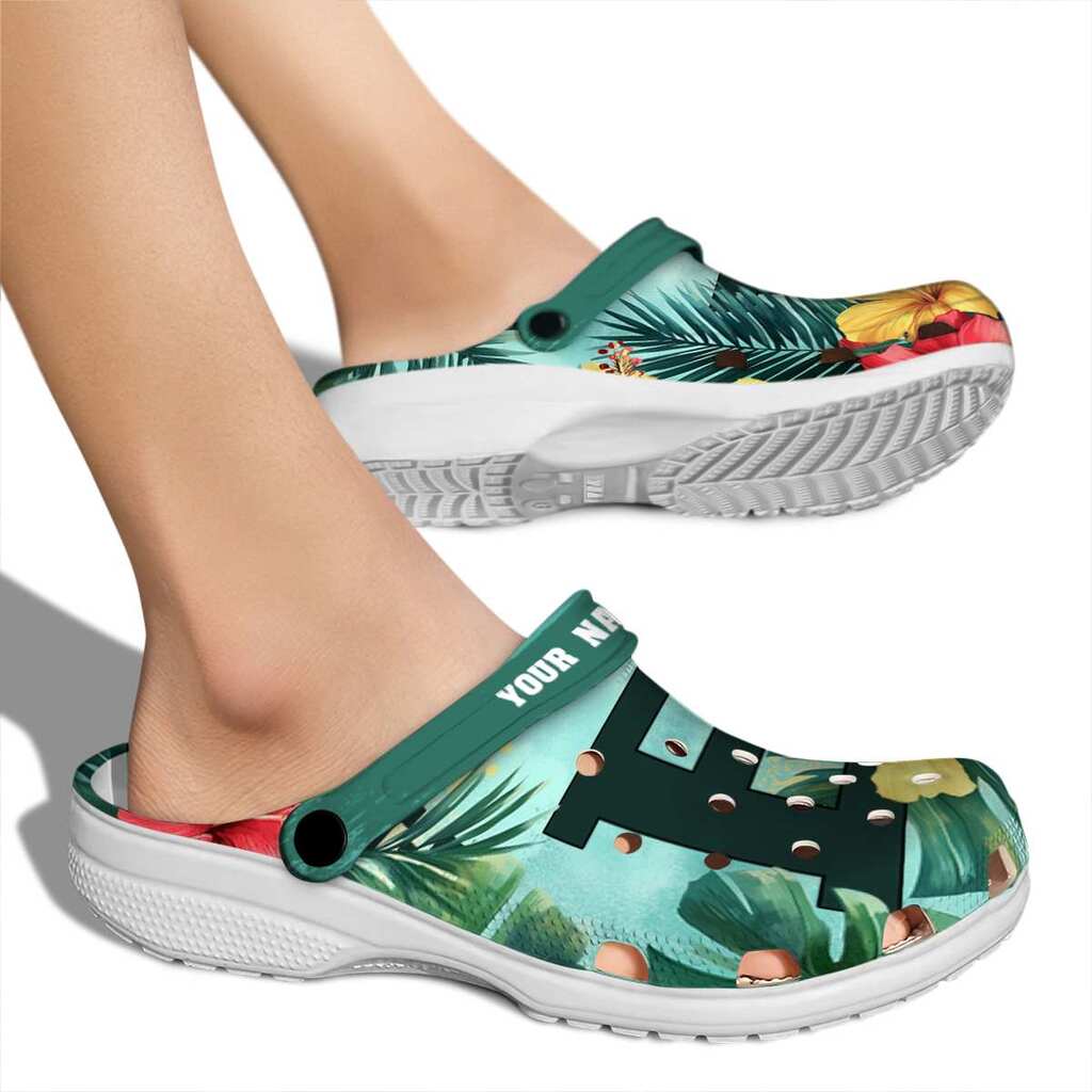 Customized Eastern Michigan Eagles Tropical Vibes ClogTVC1801767 - Image 2