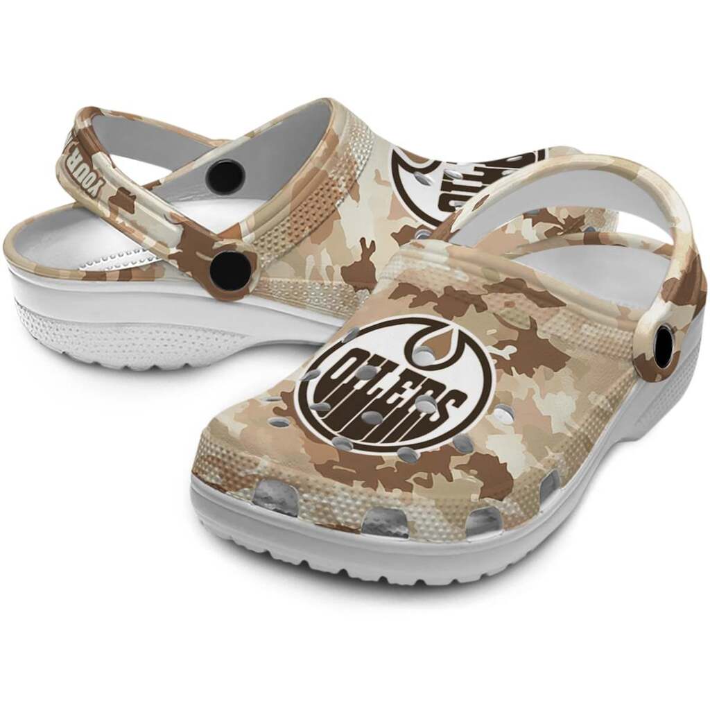 Customized Edmonton Oilers Desert Camo ClogTVC1801888 - Image 3