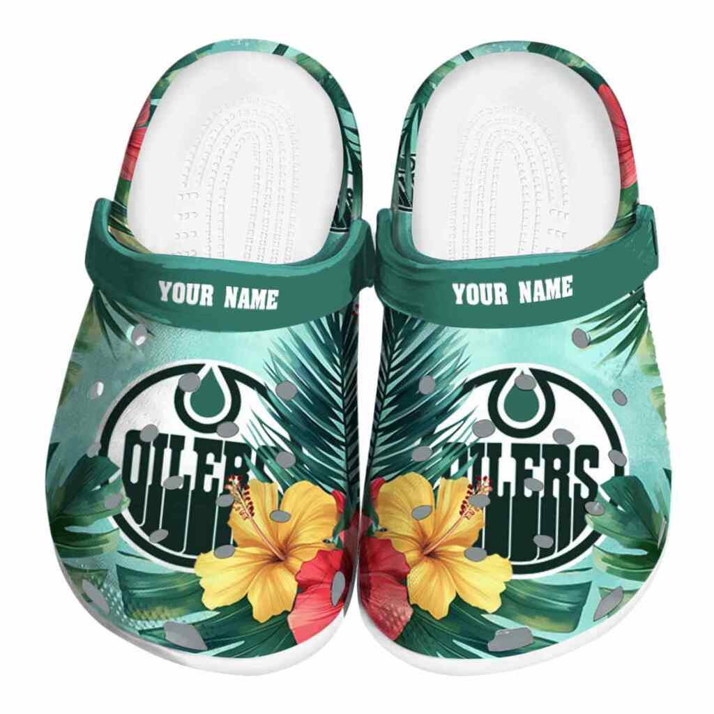 Customized Edmonton Oilers Tropical Vibes ClogTVC1801890
