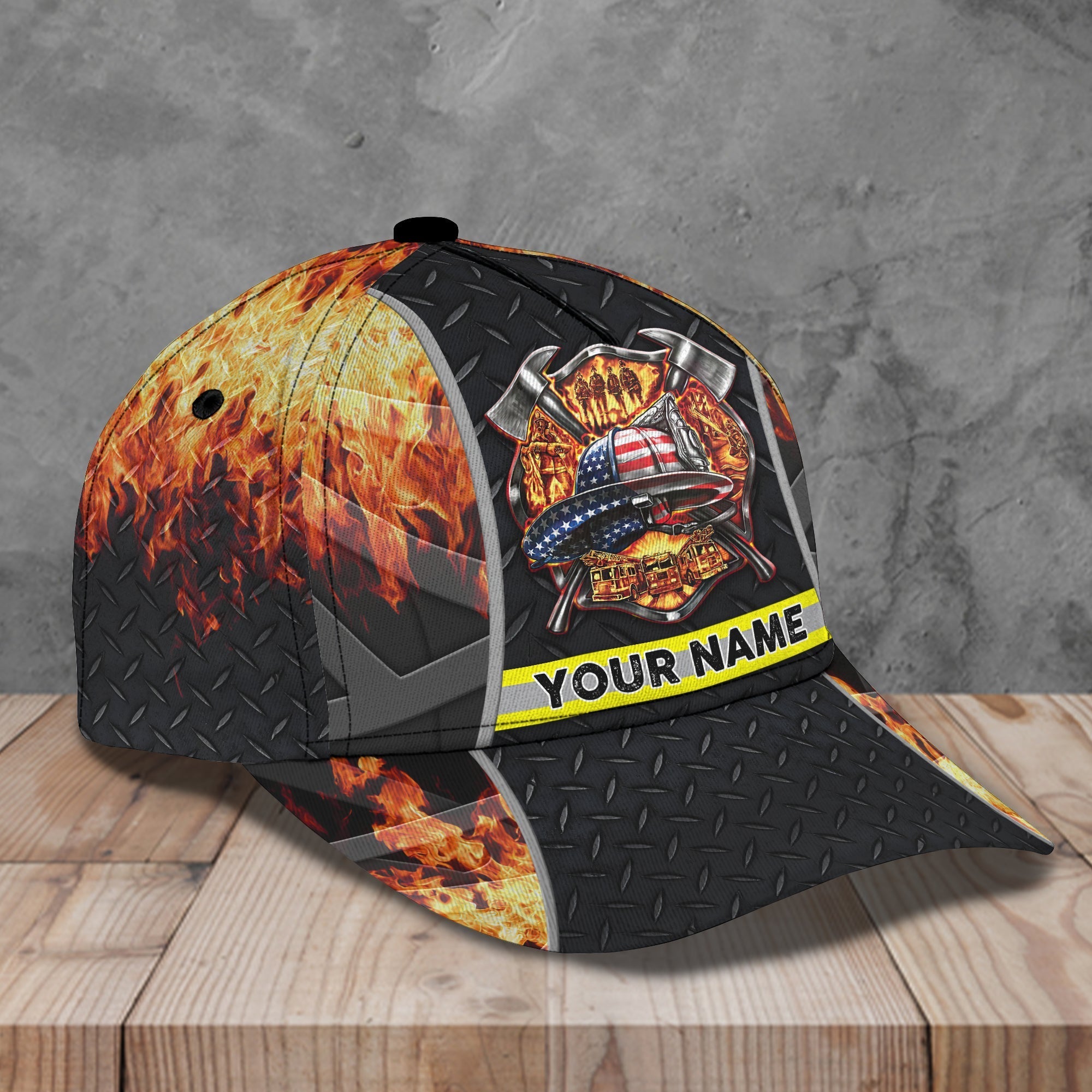 Customized Firefighter Cap Trucker Hats Custom Hats Gifts For Men & Women