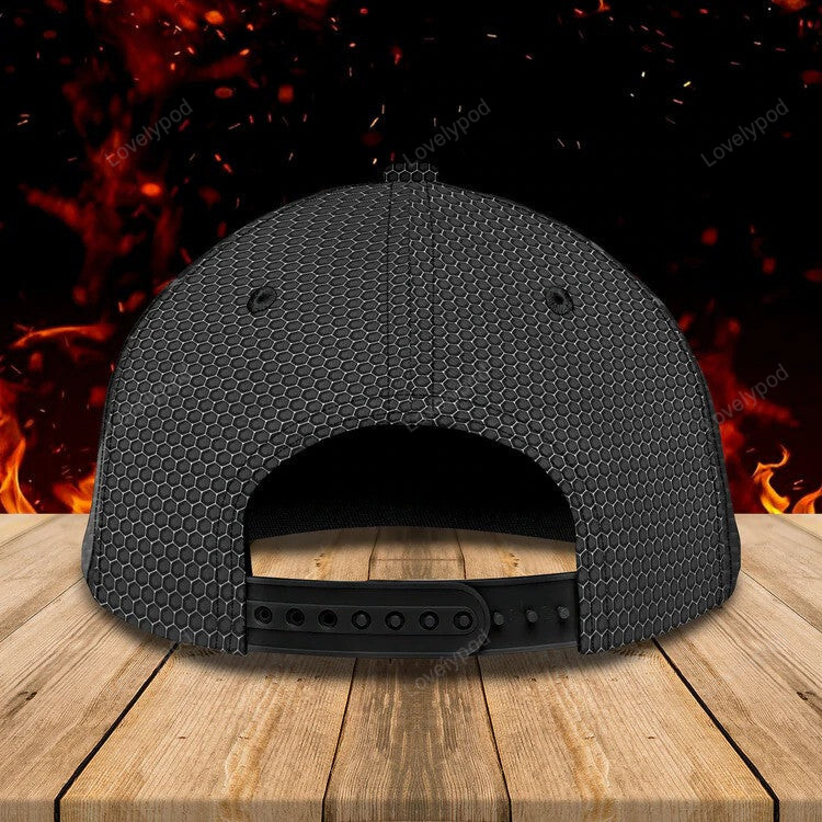 Customized Firefighter Man Cap for Firefighter's Day, Firefighter Hat for Father Trucker Hats Custom Hats Gifts For Men & Women
