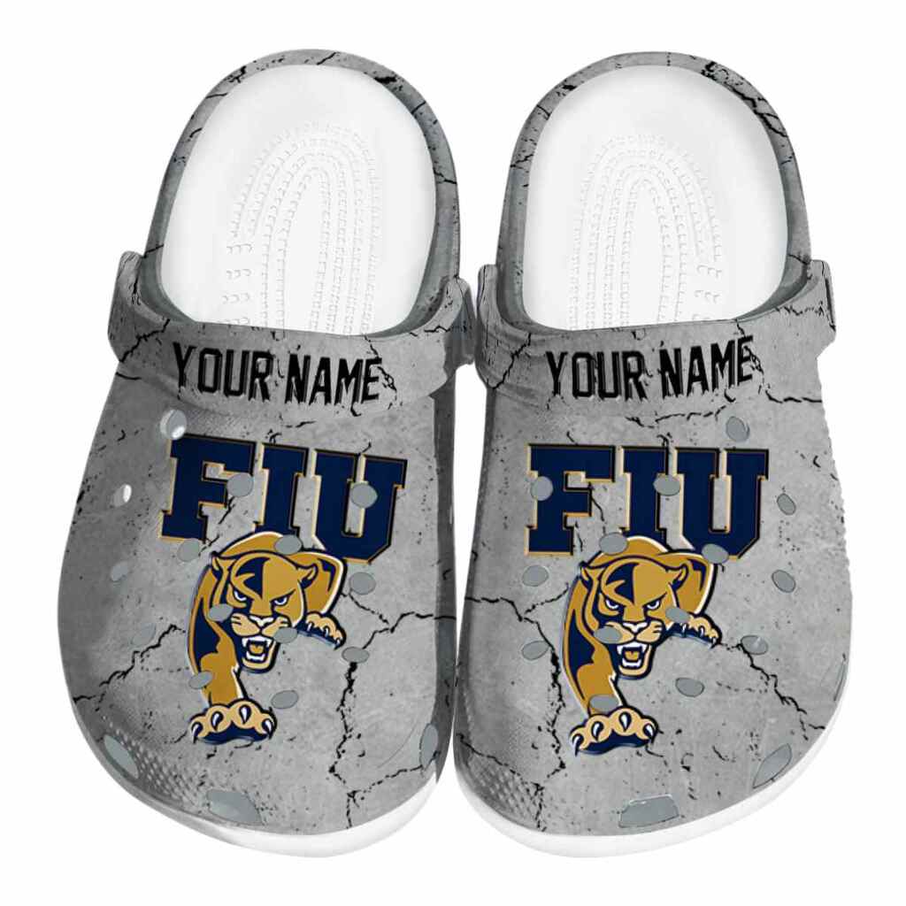 Customized FIU Panthers Cracked Texture ClogTVC1801780