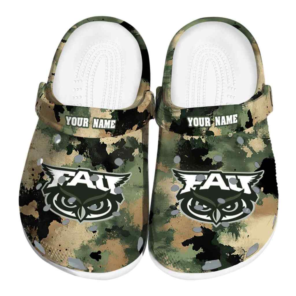 Customized Florida Atlantic Owls Camouflage Craze ClogTVC1801767