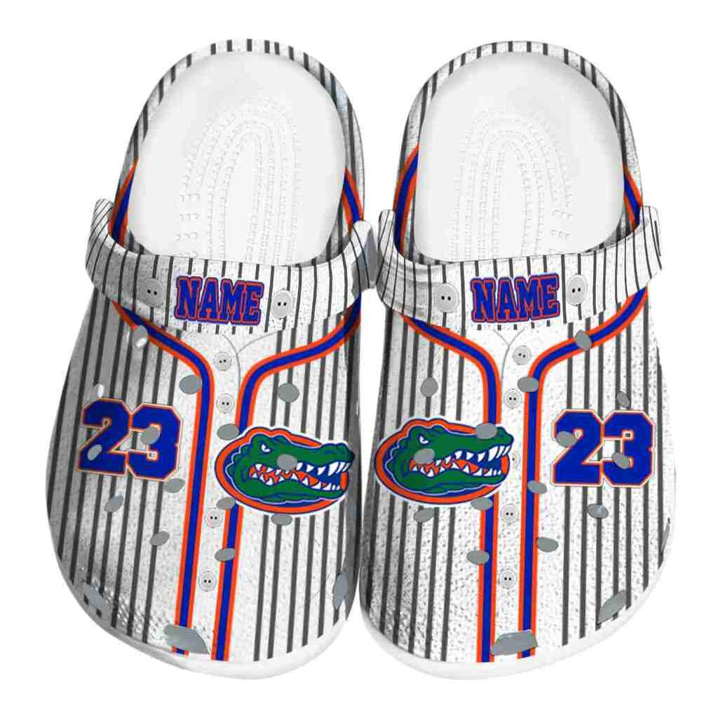 Customized Florida Gators Pinstripe Pattern ClogTVC1801989
