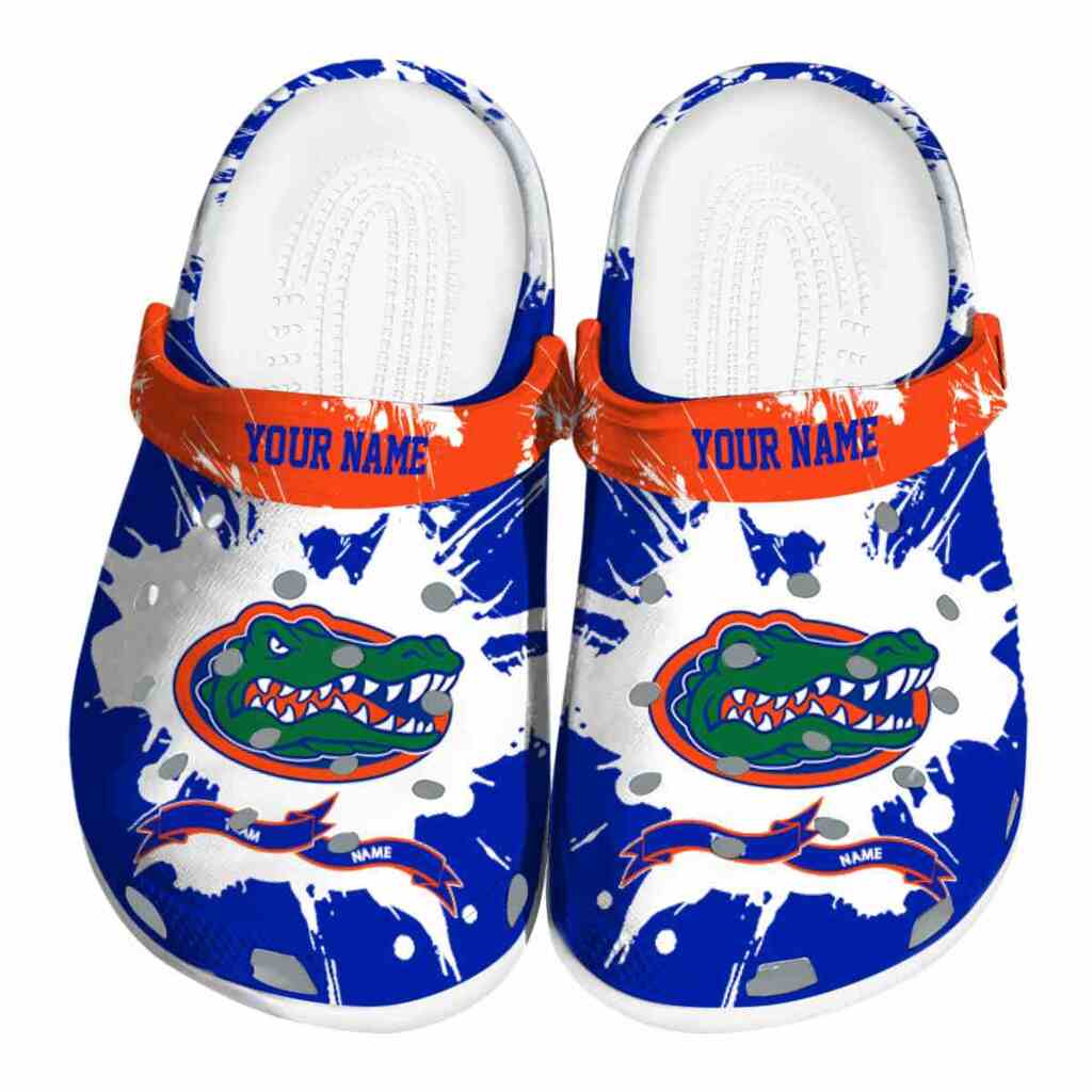 Customized Florida Gators Splatter Pattern ClogTVC1801989