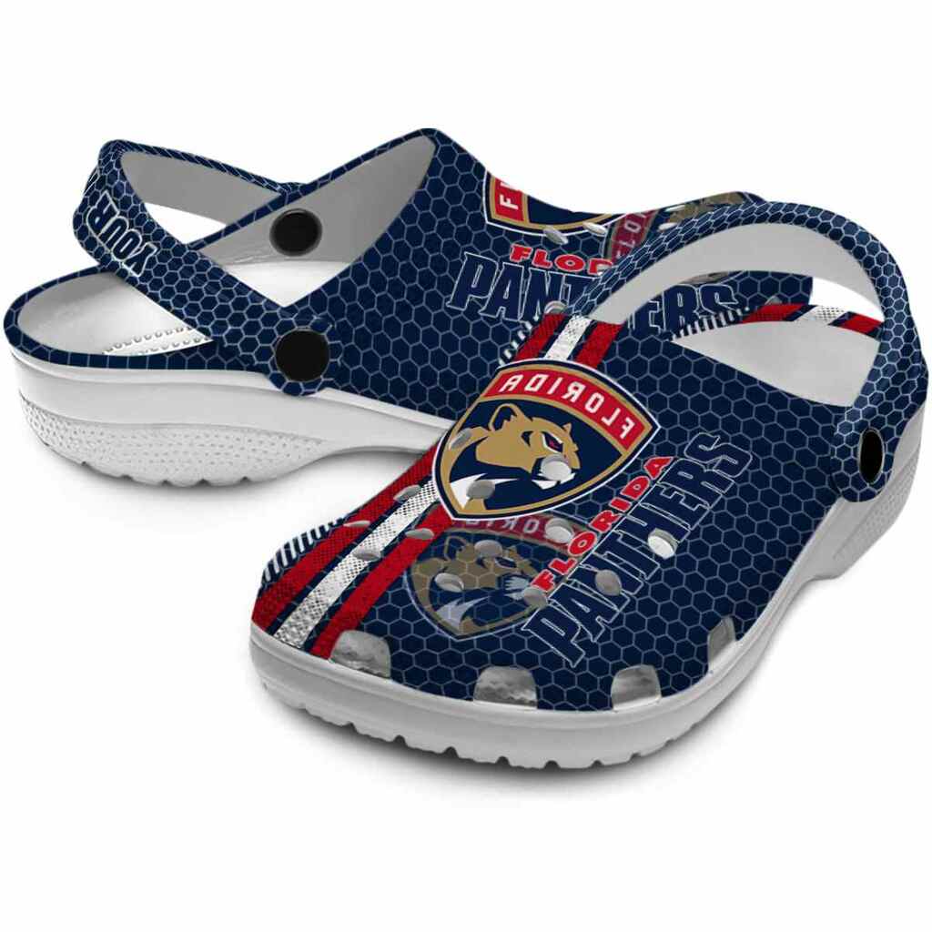Customized Florida Panthers Contrasting Stripes ClogTVC1801891 - Image 3
