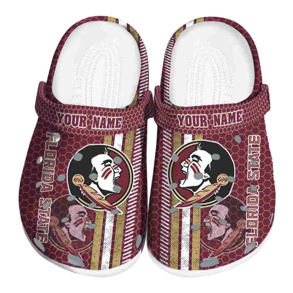 Customized Florida State Seminoles Contrasting Stripes ClogTVC1801990