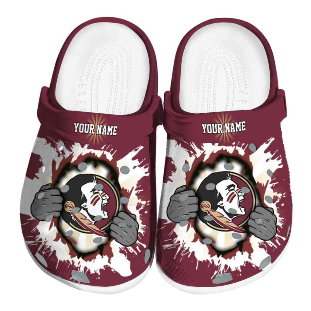 Customized Florida State Seminoles Gripping Hand ClogTVC1801990
