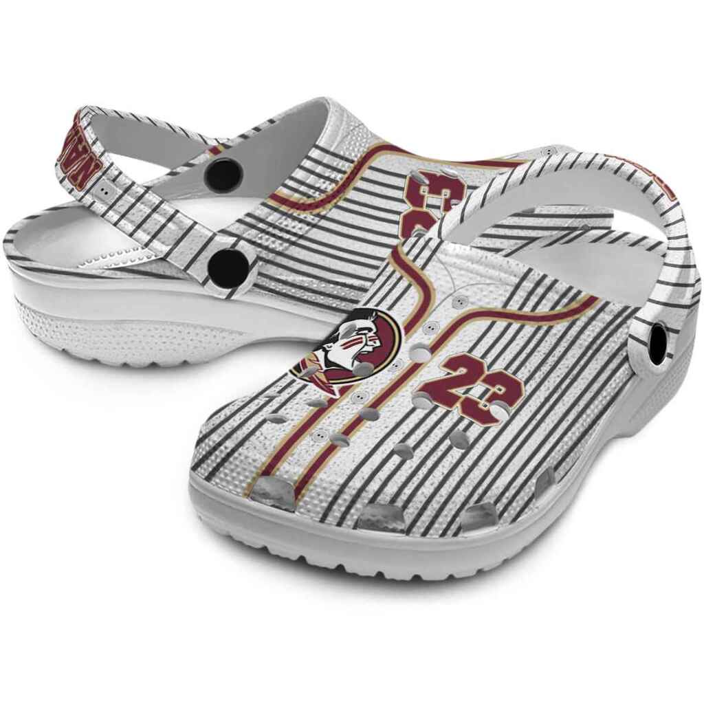 Customized Florida State Seminoles Pinstripe Pattern ClogTVC1801990 - Image 3