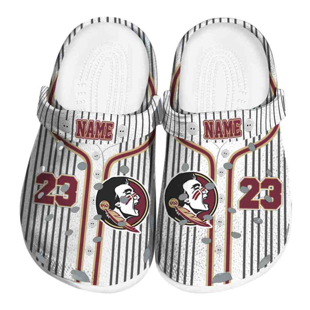 Customized Florida State Seminoles Pinstripe Pattern ClogTVC1801990