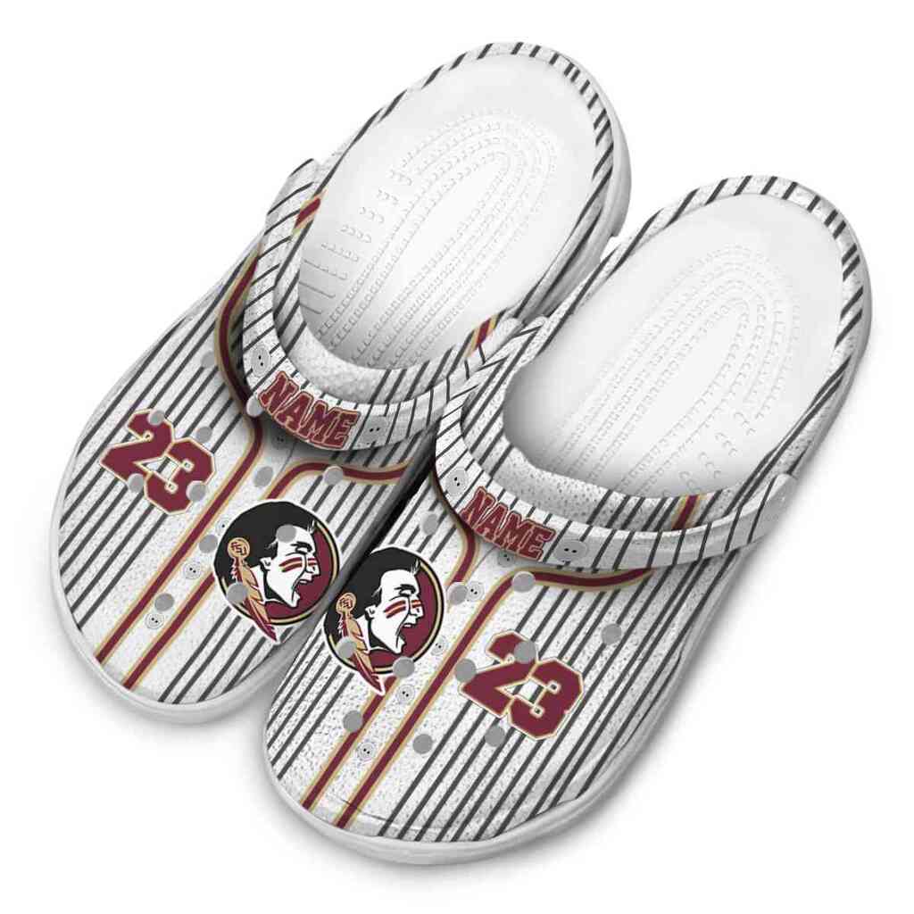 Customized Florida State Seminoles Pinstripe Pattern ClogTVC1801990 - Image 4