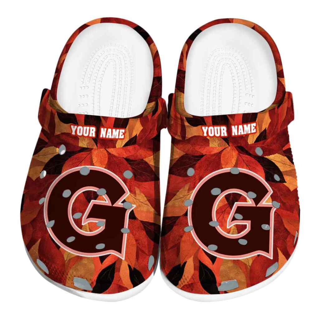 Customized Georgetown Hoyas Autumn Leaves ClogTVC1801767