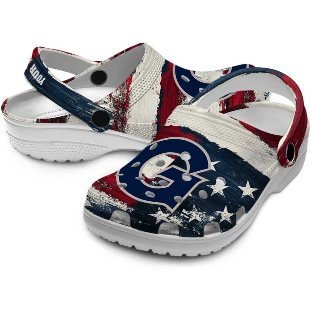 Customized Georgetown Hoyas Patriotic Stripes ClogTVC1801694 - Image 3