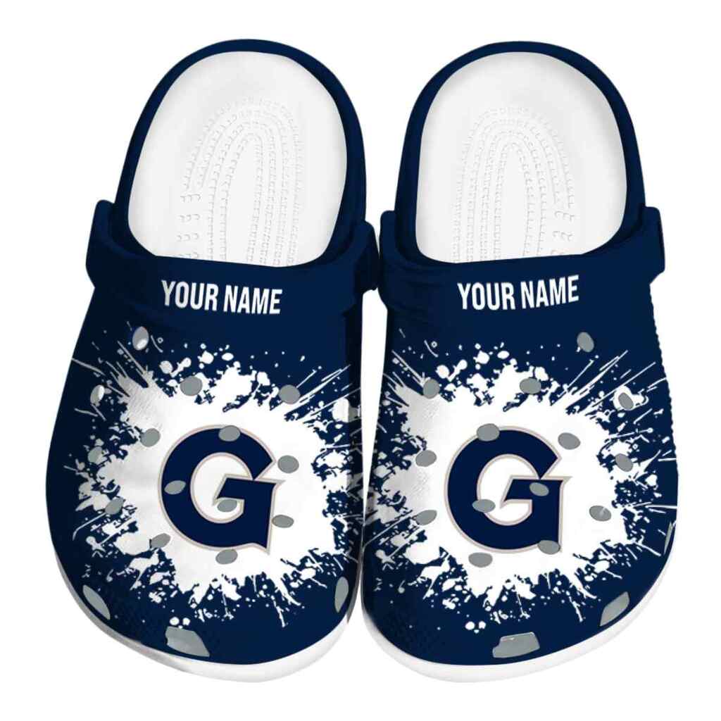 Customized Georgetown Hoyas Splatter Background ClogTVC1801751