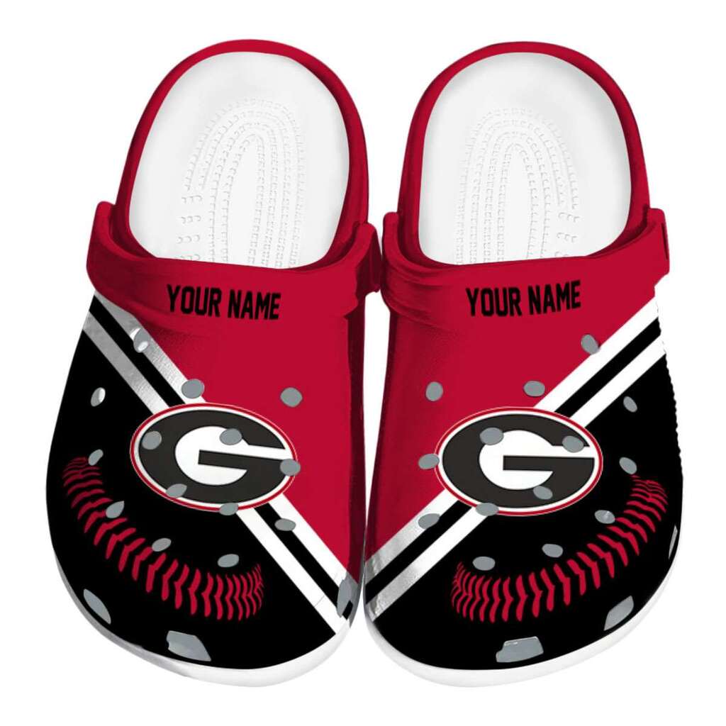 Customized Georgia Bulldogs Baseball Motif ClogTVC180124